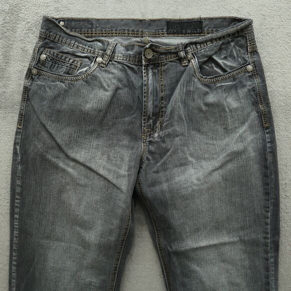 TK AXEL Jeans Mens Size 36x30(36x29 Real) Gray Relaxed Straight All Cotton Denim - Picture 12 of 16